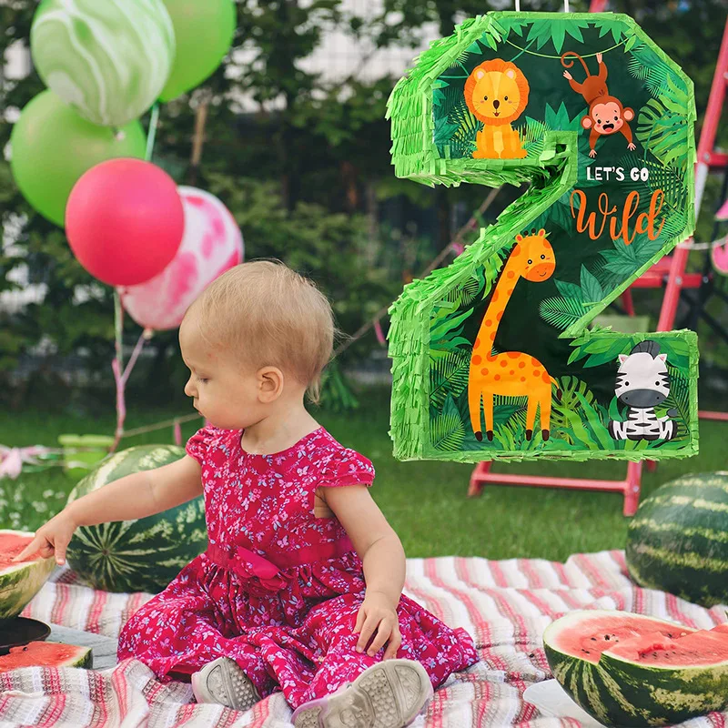 New Arrival Animal Pinata Jungle Birthday Party Safari Theme Lion Animals Party Decorations