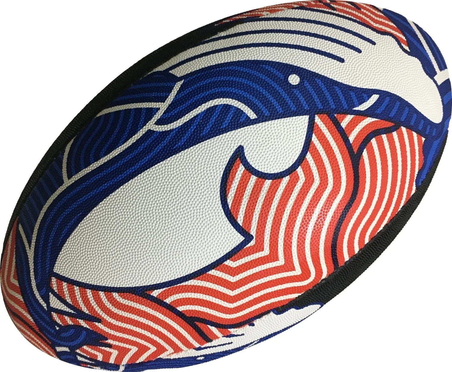 New Arrival Pro Match Rugby ball Synthetic Rubber Made Sports Rugby Football / Rugby Ball With Long Lasting Grip And Bladder