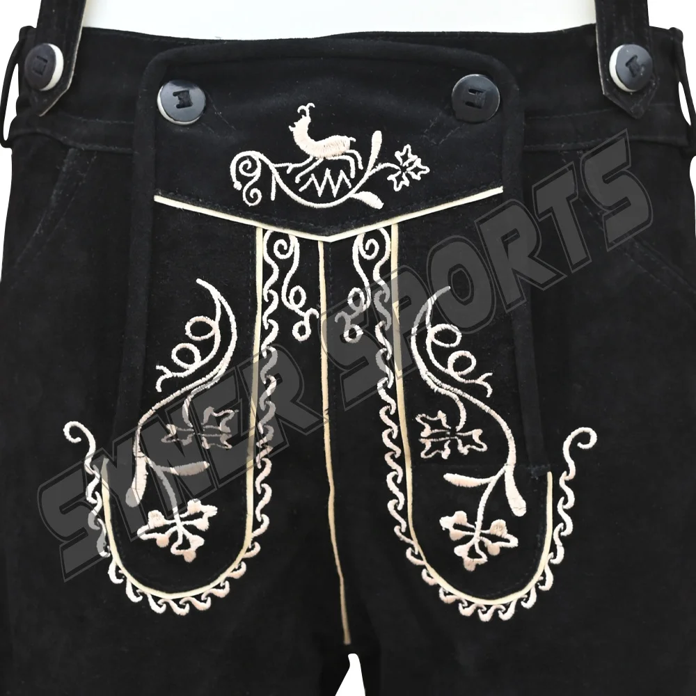 2024 Latest German Bavarian Short Pants Genuine Leather Lederhosen Customized Oktoberfest Costume