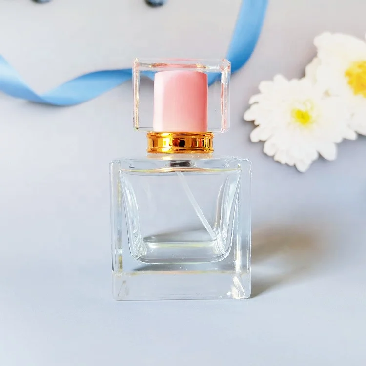 Luxury Square 100ml Perfume Glass Bottle Custom Logo Vintage Perfume Bottles Glass Pump Sprayer Glass Bottle