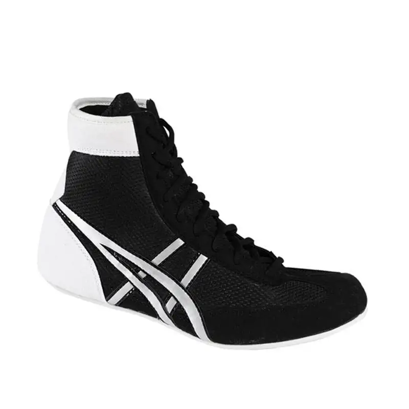 Custom Professional Youth Martial Arts Training Sports Make Zapatos De Boxeo Boxing Wrestling Shoes