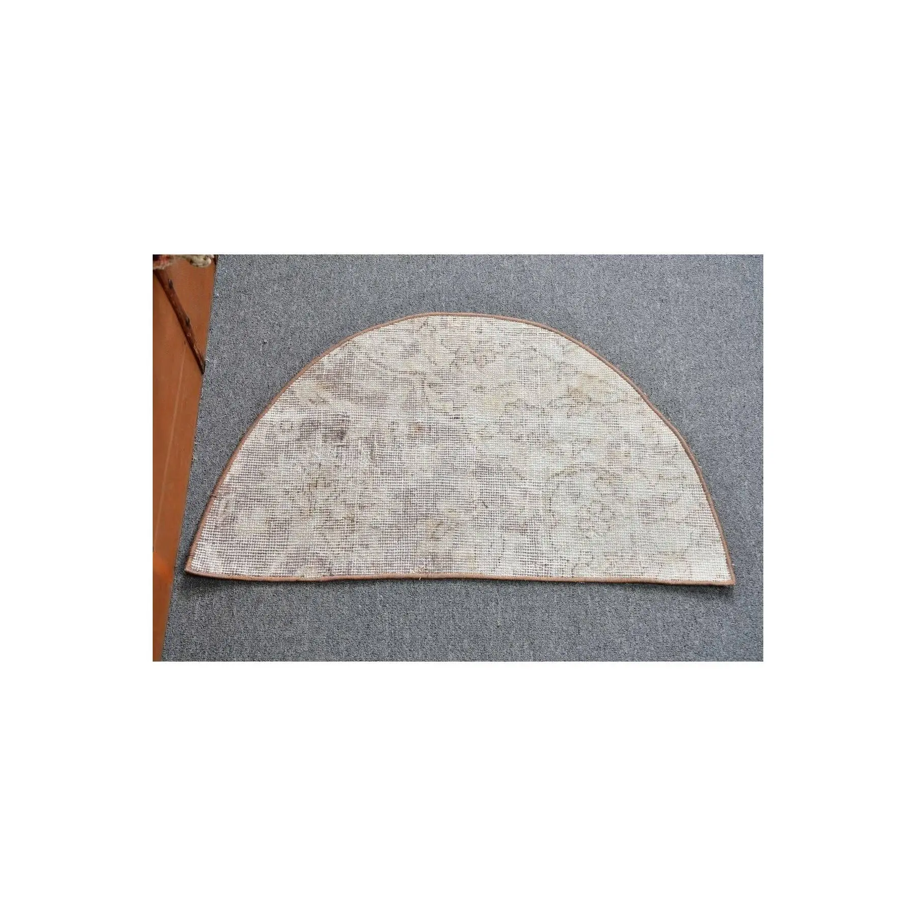 Hand Woven Carpet Anatolian Carpet, 75x45 Cm, ​​Mat Carpet