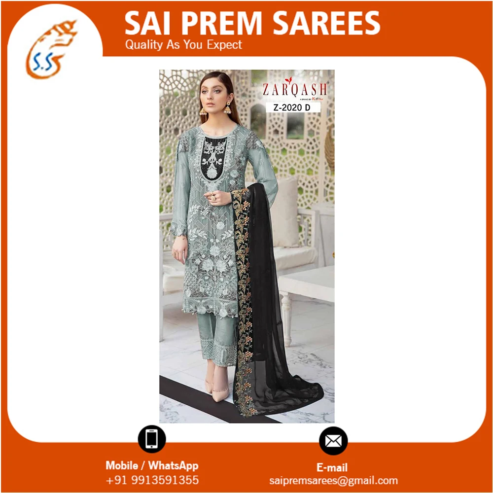 High Quality Santoon Beautiful Embroidered Heavy Top Designing Dress Buy At Factory Price