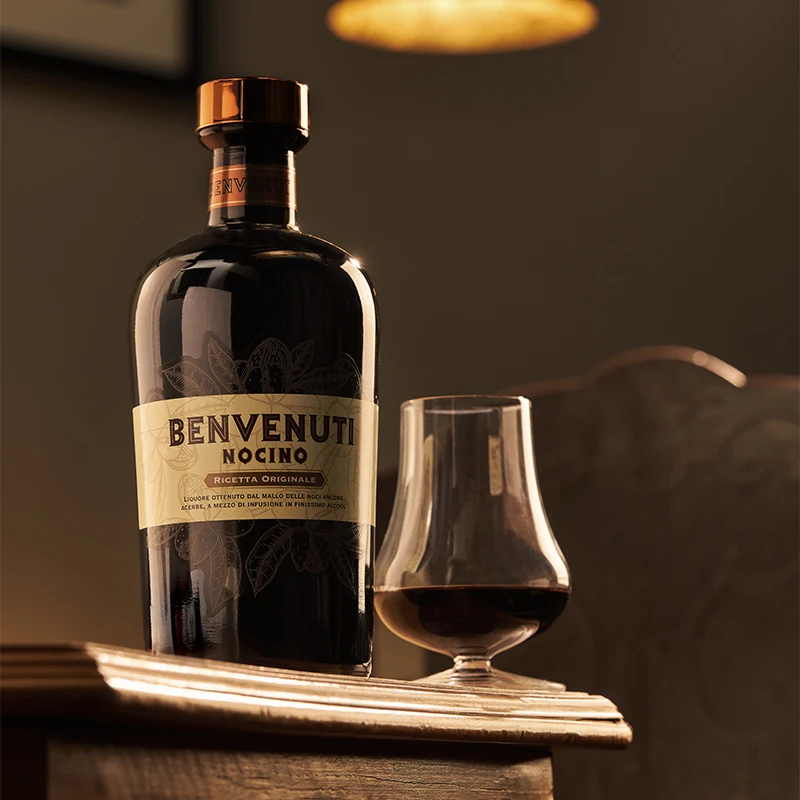 Premium line Top Quality Made in Italy Nut-based Liqueur Nocino Benvenuti 6 x Bottle 0.70ml ready for export