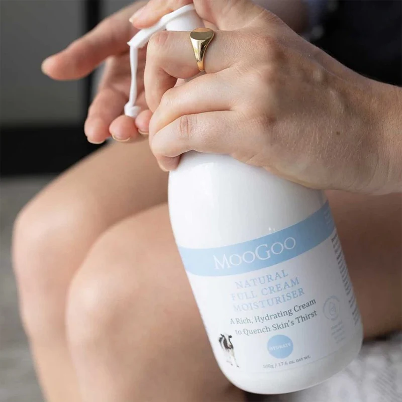 Высококачественный увлажняющий крем Moogoo 500 г подходит для всех типов кожи