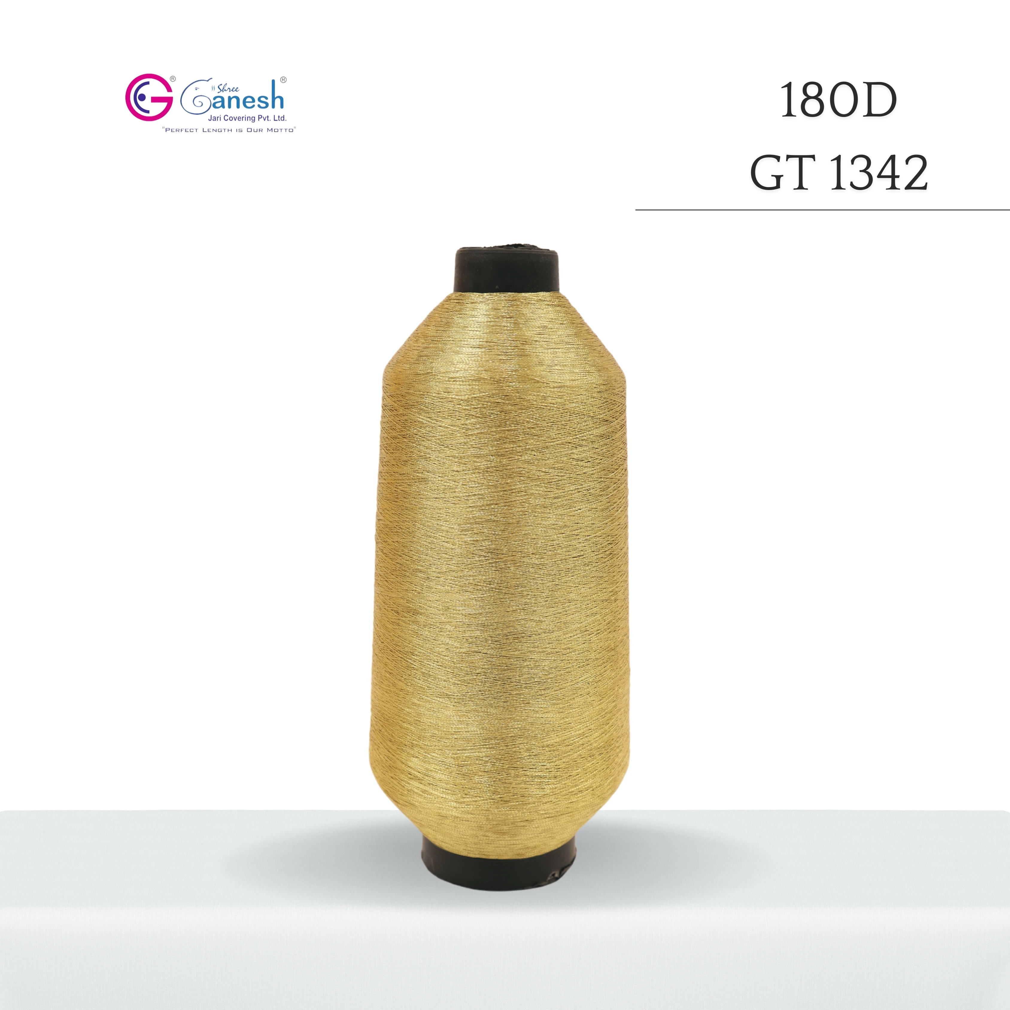 High Tenacity GT 1342 Polyester Embroidery Yarn Durable Versatile S Type Lurex Metallic MS