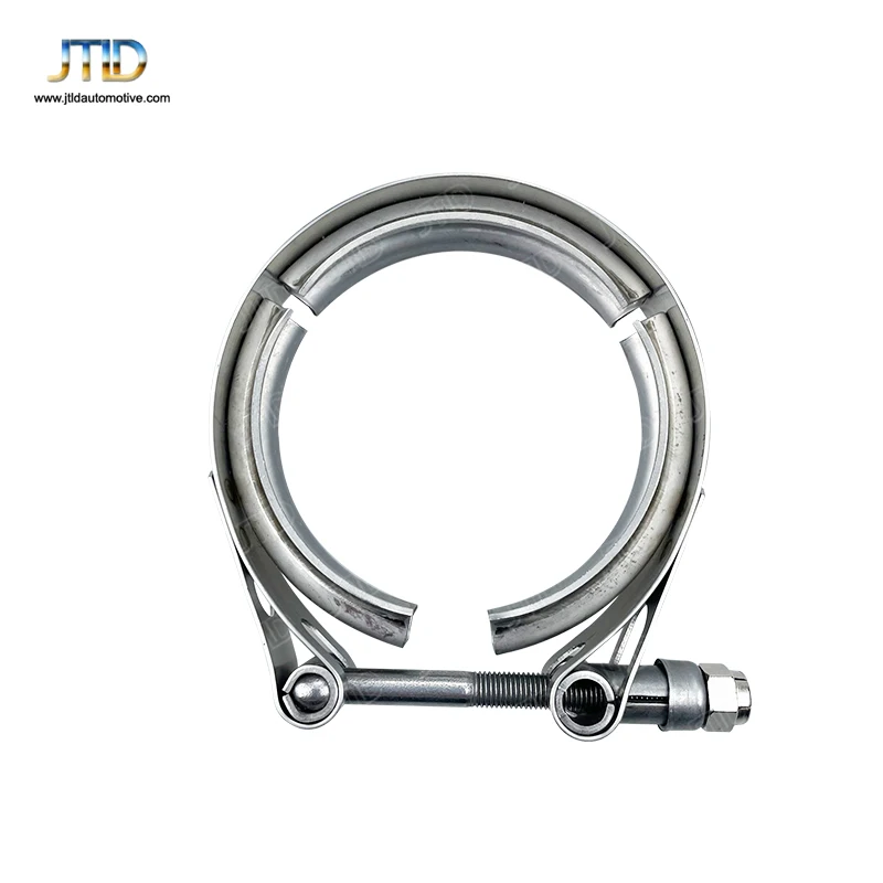 JTLD Universal 2.5 inch Exhaust System Pipe Clamp Standard V-band Clamp Male and Female Flange Kit
