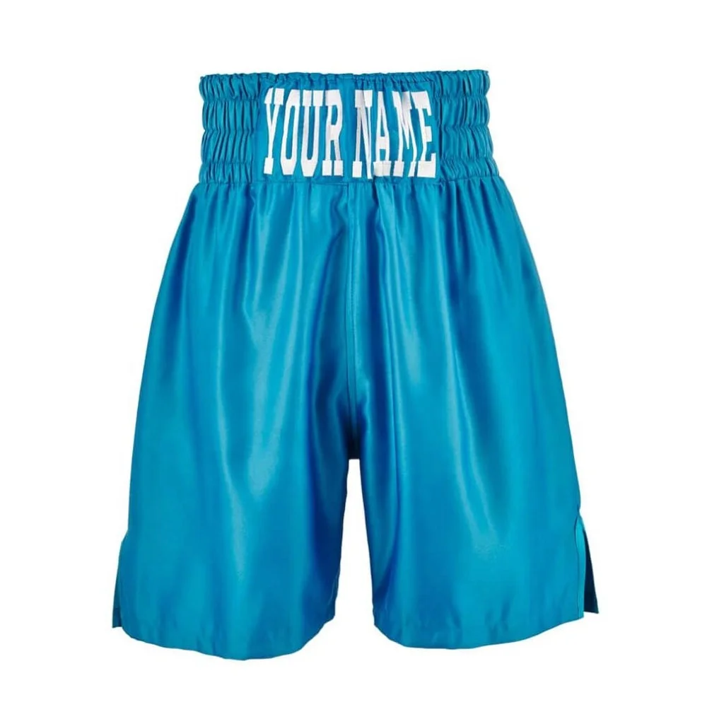 Satin Solid Colors Boxing Shorts Custom Logo MMA Trunks for Fighting Wholesale Trending Boxer Shorts