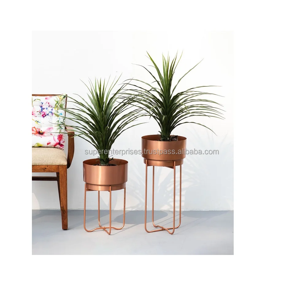 Silver Theme Design Planters & Pots Best Indoor Decor Polished Finishing Designs Green Plant Planter