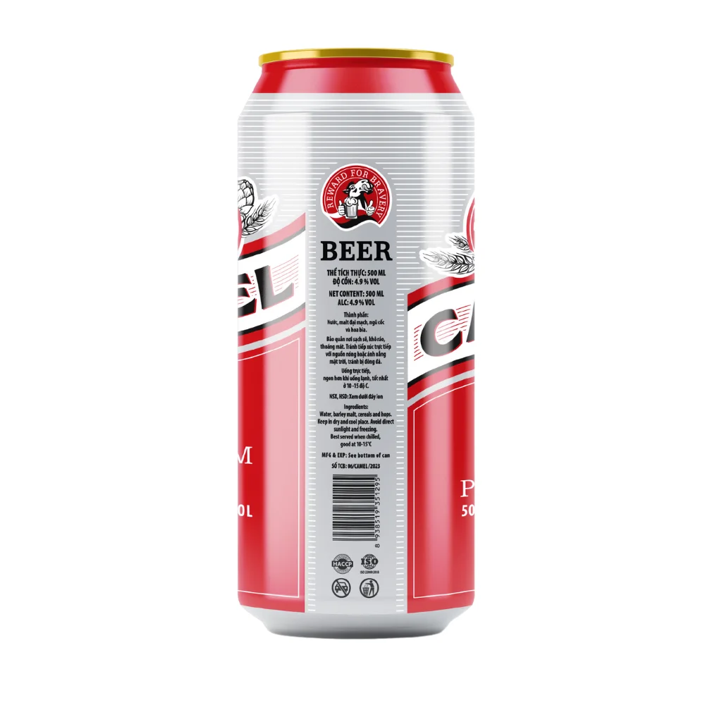 Camel Lager 500ml Sleek Cans Global Distribution OEM ODM Alcoholic Beer Product Category