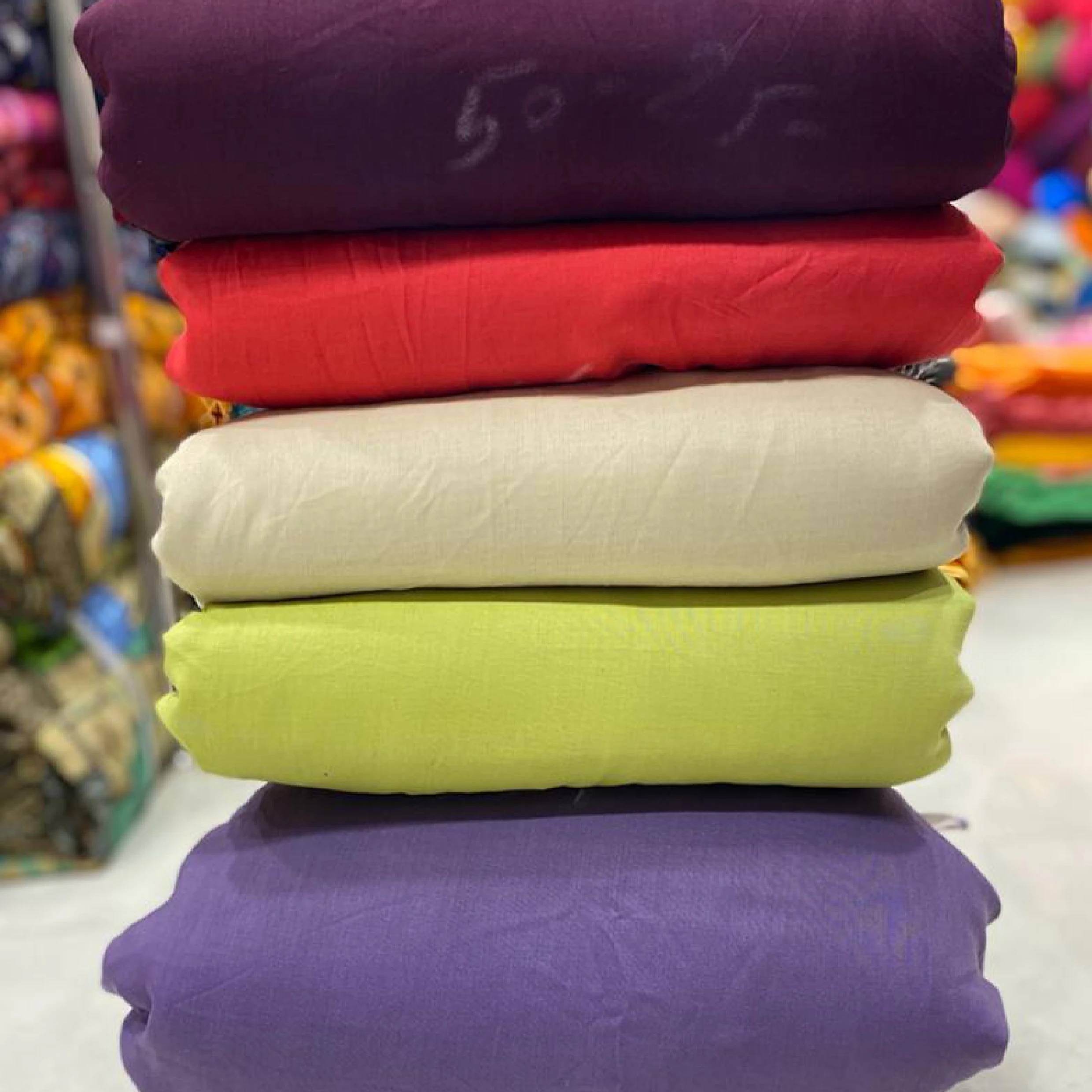 100% Organic Cotton Muslin Fabric By The Yard For Dress Making Soft Cotton Muslin Fabric Cloth For Home Textile
