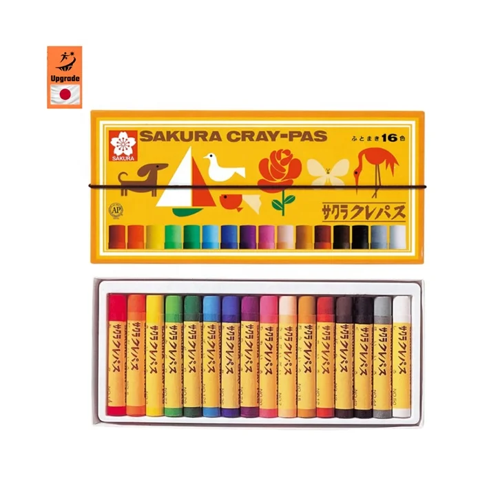 Multipurpose Color Crayons Stationery Japanese Sakura Beginners Artists Students Drawing