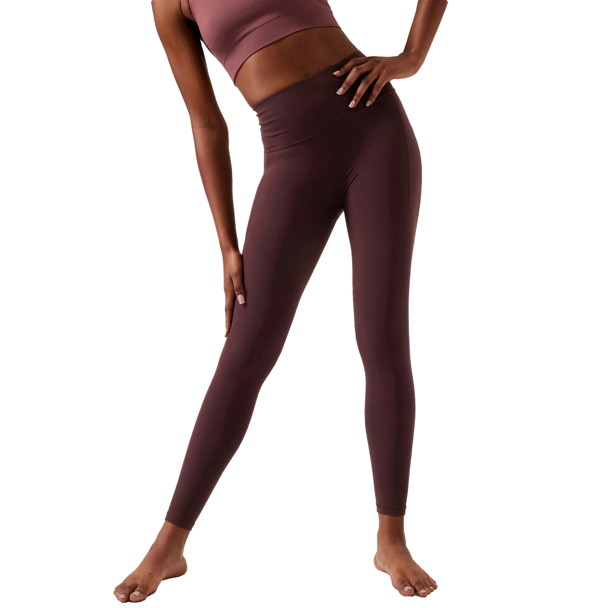 Hot Selling Customization Breathable Crossover Waist Premium Product Newest Design Women Leggings