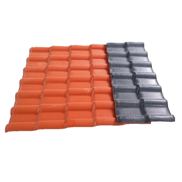 Impact-Resistant PVC Roofing Tiles colorful PVC Synthetic Resin Tiles for Villas