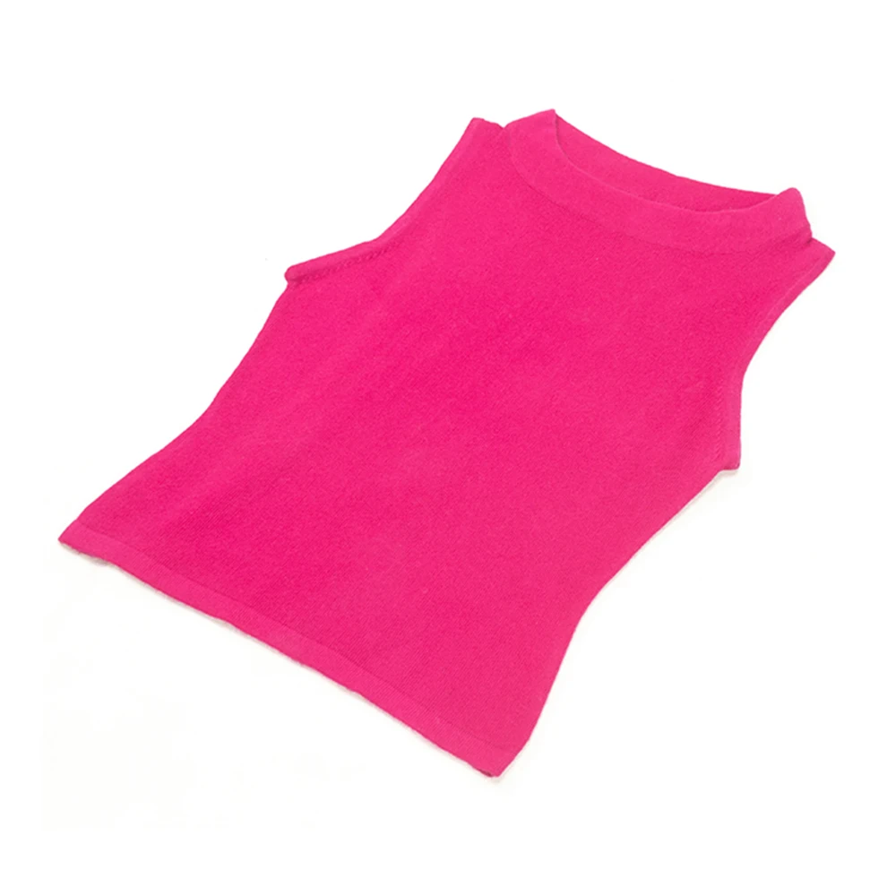 Ladies Pink Sleeveless Pullover Sweater Custom Logo Printed Pattern Long Spring Party Wear Sexy Manufactured Exported Nepal