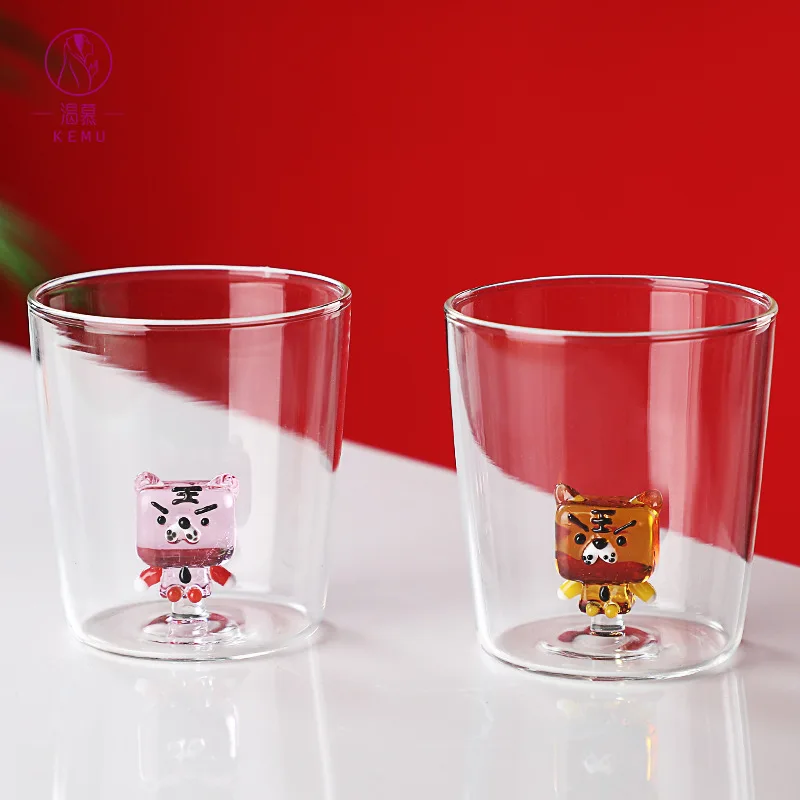 Wholesale cheaper Creative Christmas Tree Design Double Wall Glass Mug for Coffee Wine and Gift Giving