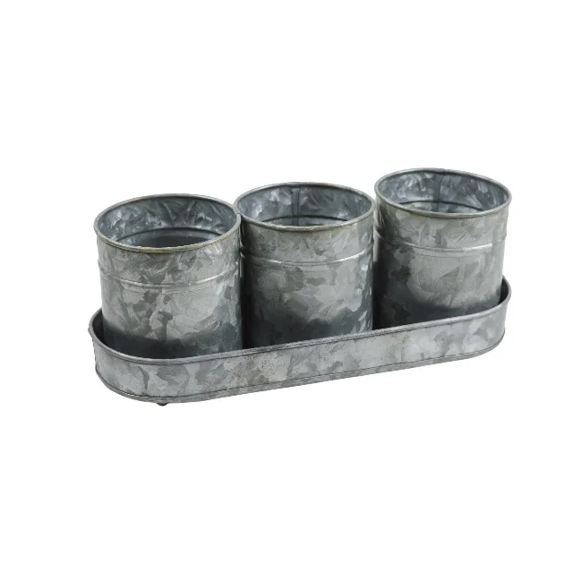 Trending Quality Assured Garden Outdoor Galvanized Decorative Trays With Color Metal Legs Manufacture in India Low Prices