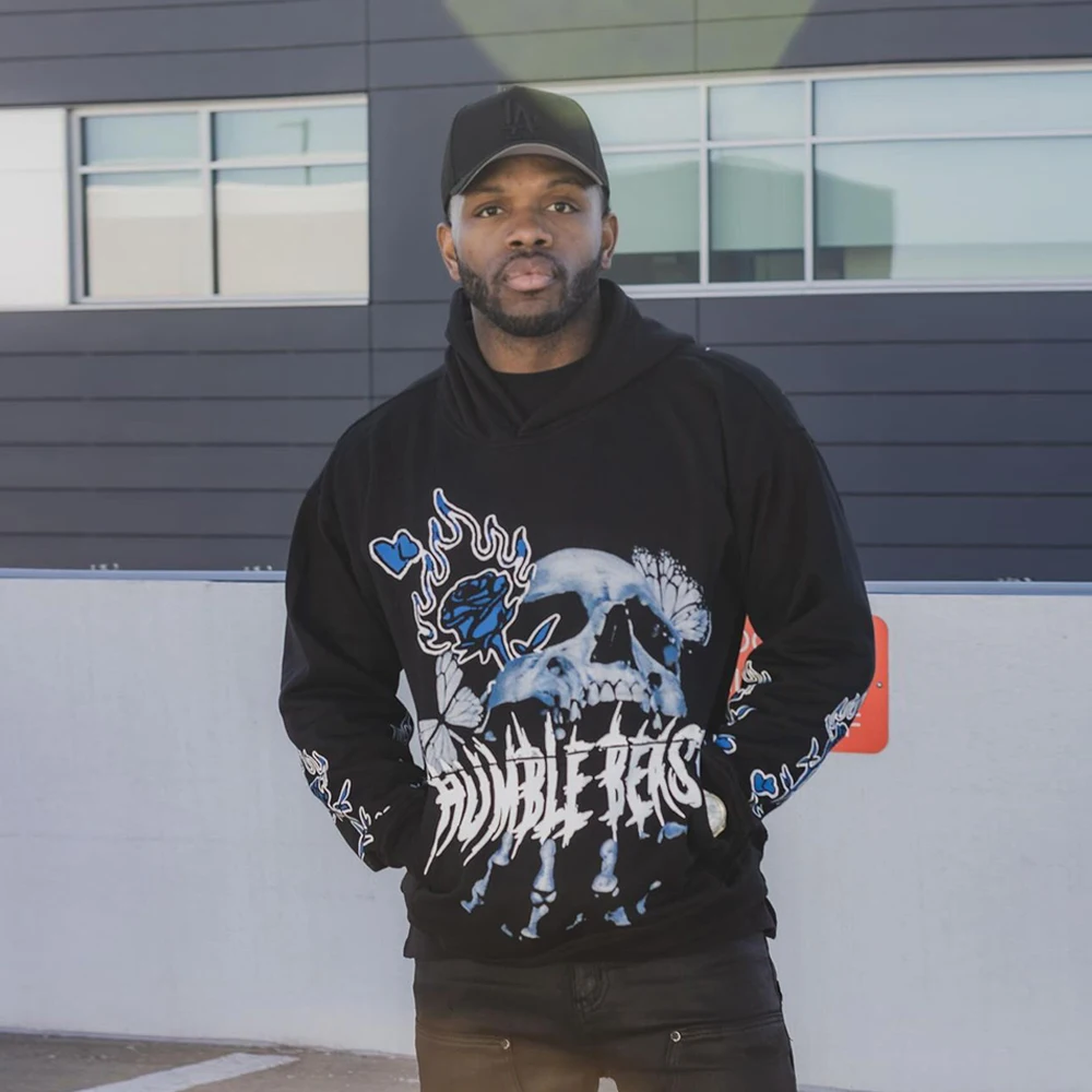 thermal Premium High Quality Oversized Dtf Printed Hoodies No Drawstring Men Unisex Custom Screen Printing Pullovers Hoodies