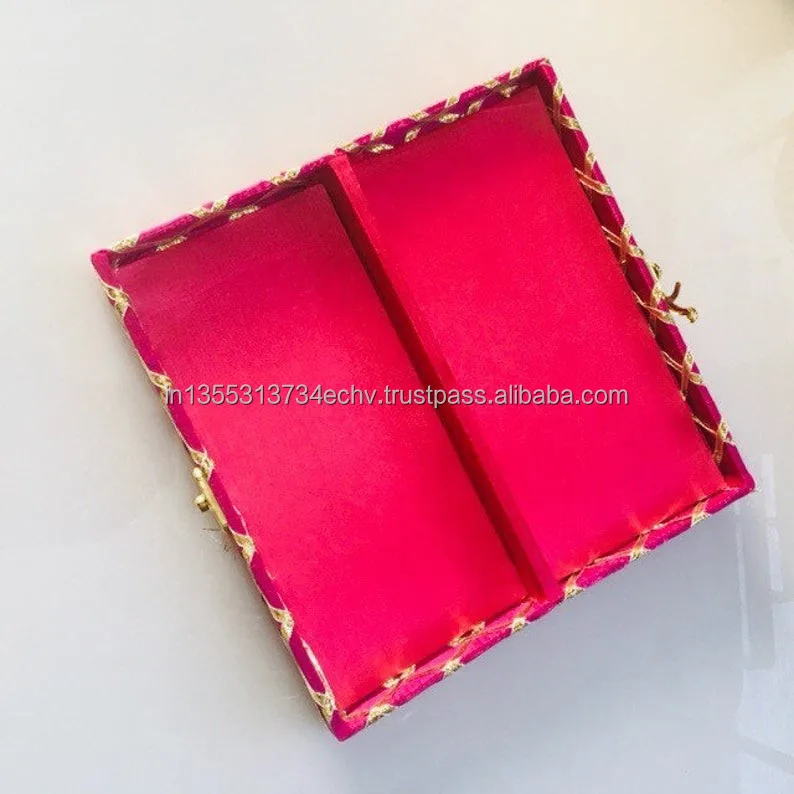 Indian Rajasthani Handmade Fashionable Brocade Box Mehndi Nikah Favor Jewelry Box Bollywood Party House warming