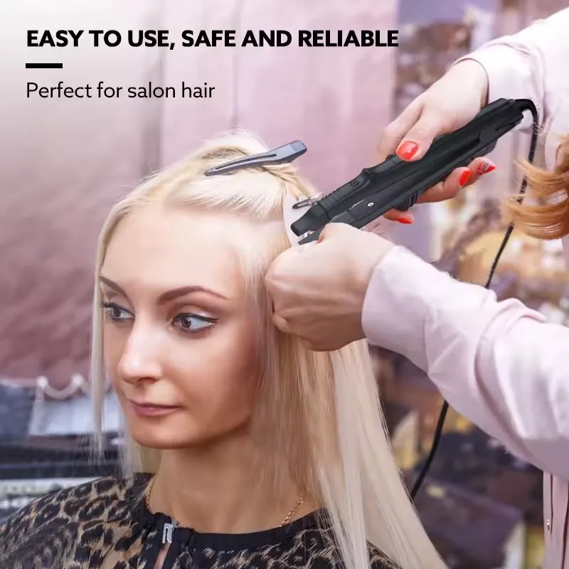 Salon Wholesale High Temperature Connect Hair Iron Keratin Hair Extension Heat Hair Extension Tools