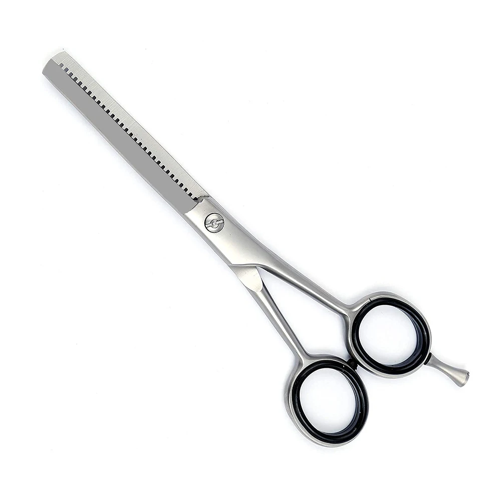 Surgical Grade Hair Cutting Thinning Scissors Dall Finish Stainless Steel Thinning Scissors With Adjustable Finger Rest
