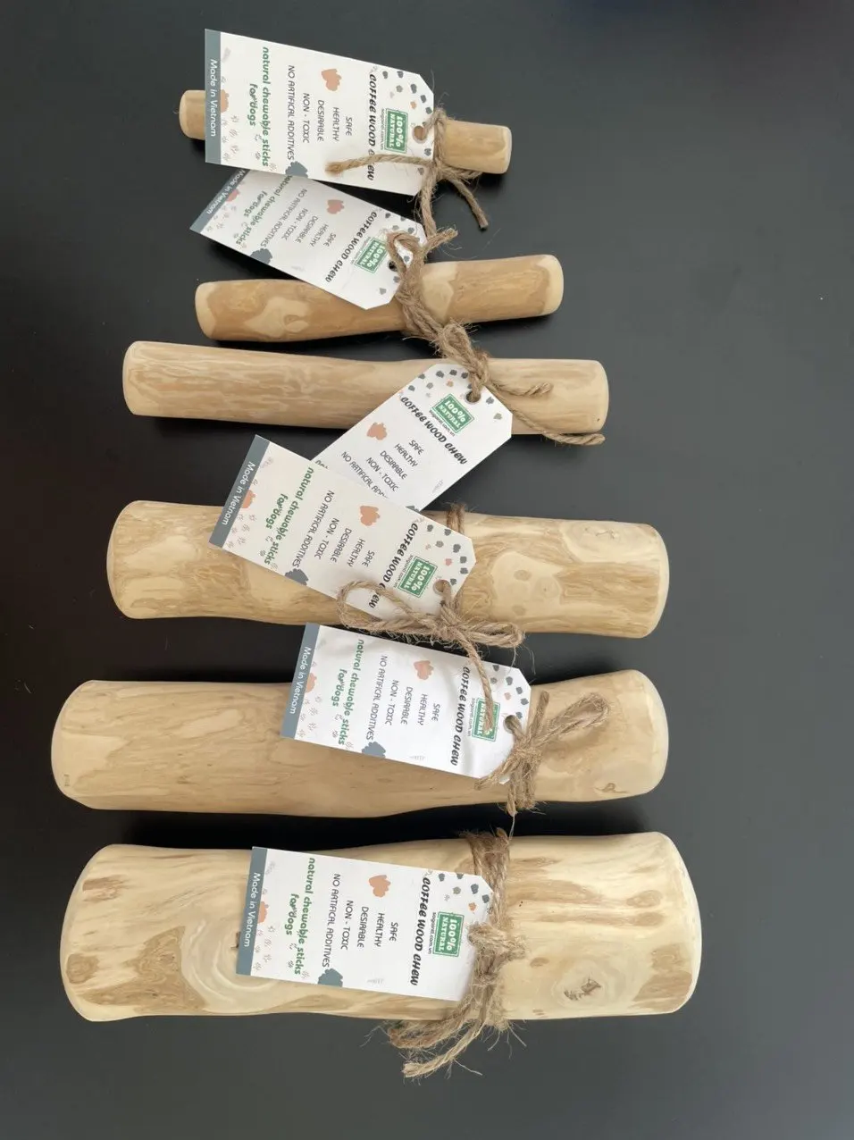 WINVN COFFEE WOOD CHEW NEW PRODUCT 100% NATURALLY DOG TOY GOOD CHEWING MADE IN VIETNAM OEM Service Ms. Jennie