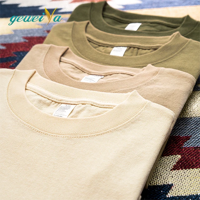 Wholesale 100% Cotton Summer T-Shirt for Men Low MOQ Casual Solid Design Jersey Fabric Customizable Blank T-Shirts