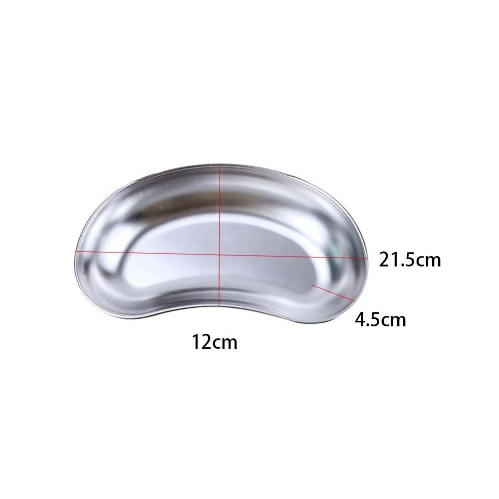Surgical Dental Trays Medical Surgery Dental Instruments Curved Stainless Steel Kidney Bowl Tray