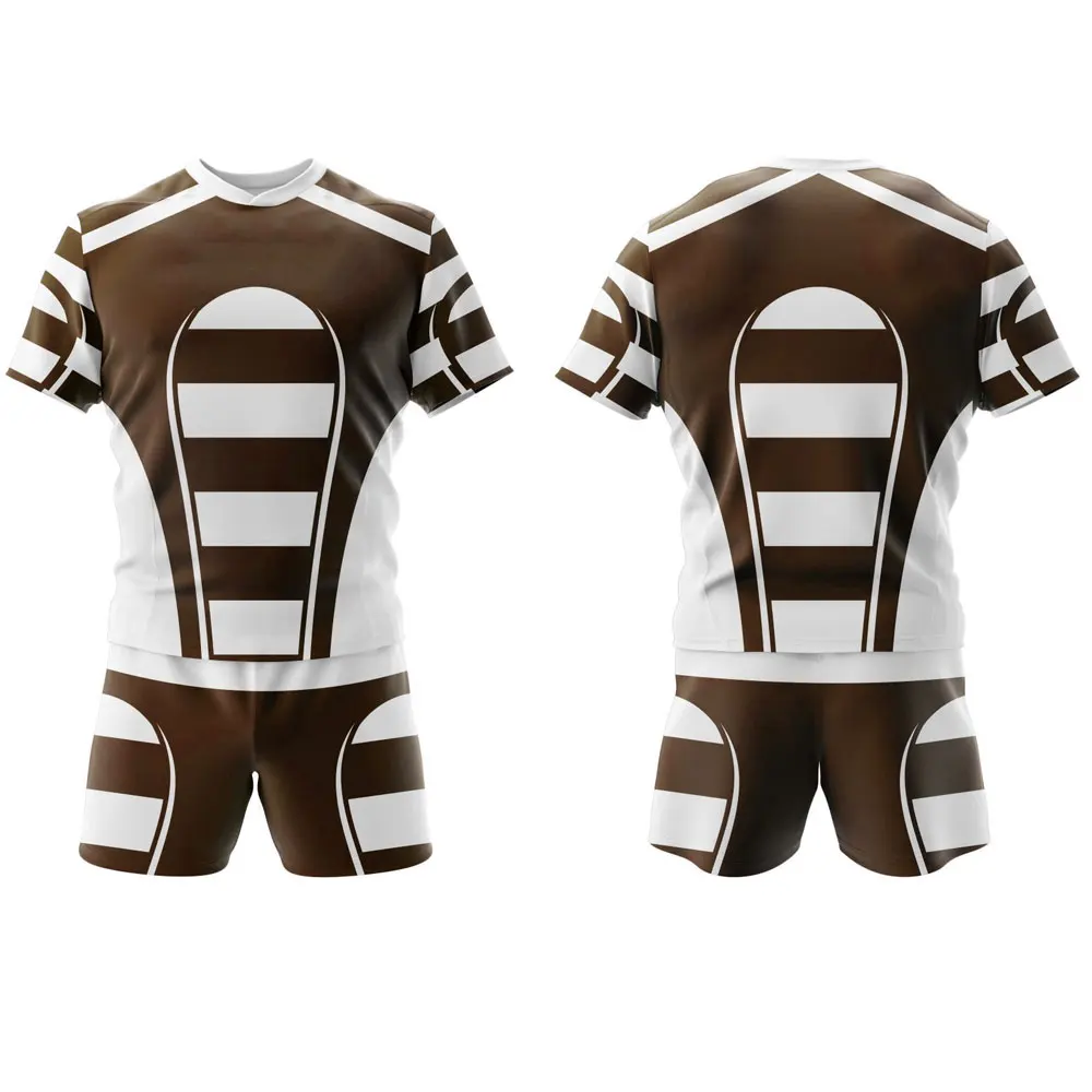 Top Quality Latest Best Training Wear Men Sublimated Team Wear Rugby Uniform / Wholesale Rugby Jersey With Shorts Uniform Sets