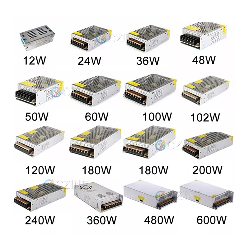 wholesale smps led transformer 1A 2A 3A 5A 10A 15A 20A 30A switching powersupply 5 12 24 volt dc power supply