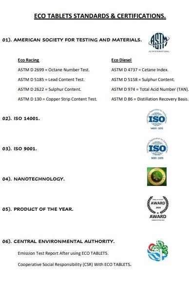 eco tablet cert