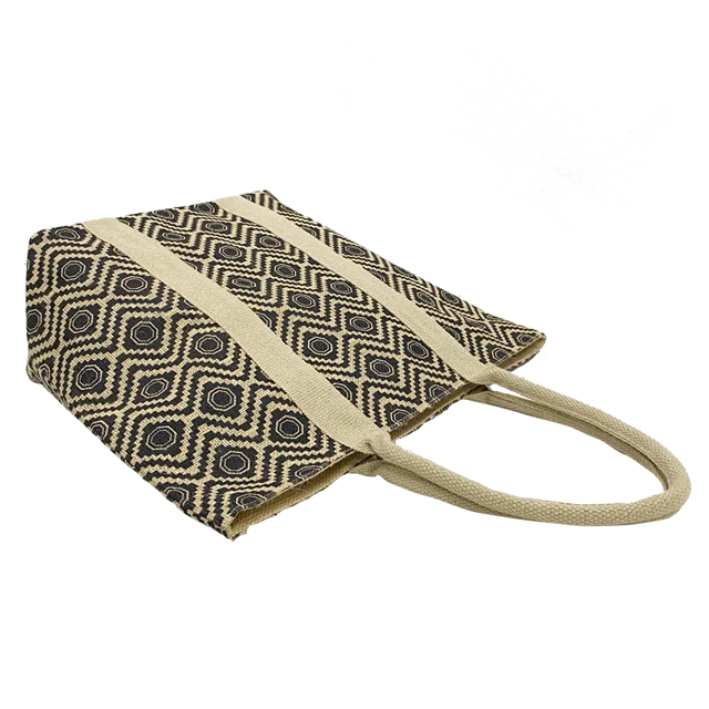 Hot Sale Jute Shopping Tote Bag With Custom Logo Printed burlap tote bag manufacturer in India West Bengal