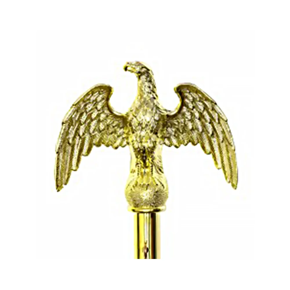 7 ft Eagle  Brass Copper-made Flagpole Ornament  Wooden Flag Pole Stand Topper