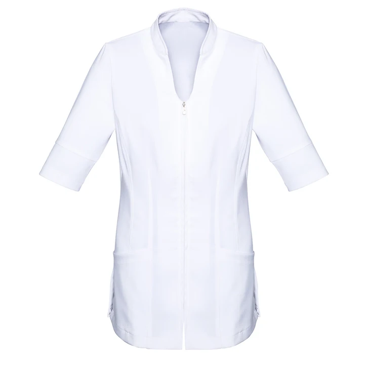 Lady Beautician Work Wear Uniform Set Beauty Salon Make Up Women Spa Uniform Polyester Cotton Fabric with custom logo beautician