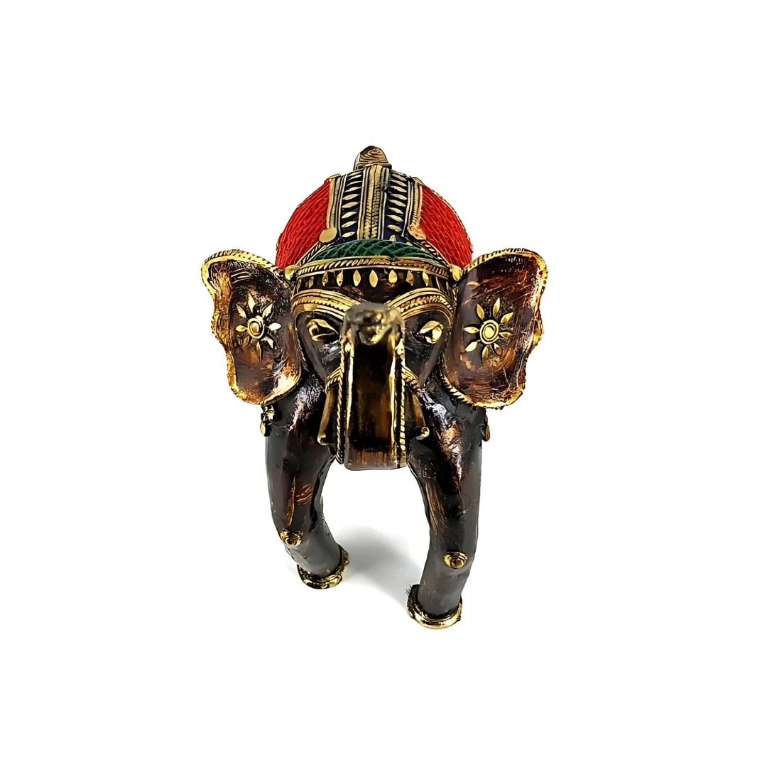Singing Elephant Art Figurine Bronze 12 inch Solid Brass Handcrafted Art