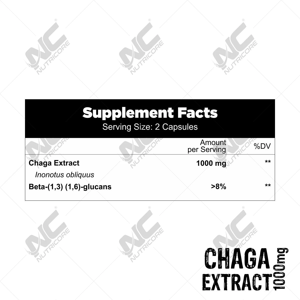Bulk Quantity Exporter of Best Quality Dietary Supplements/ Healthcare Supplements Chaga Capsules from Indian Manufacturer