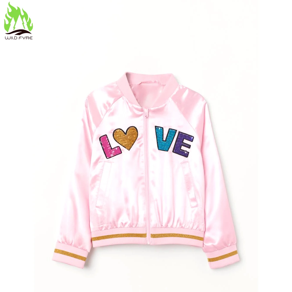 Одежда для маленьких девочек однотонная розовая куртка интенсивности пятен машинная стирка детские куртки от Wild fyre