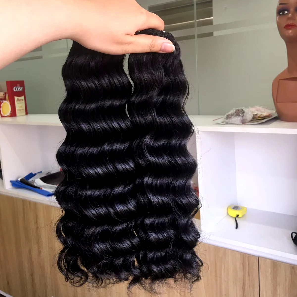 Один донорский пучок волос с разной текстурой необработанные человеческие волосы выровненные кутикулы фронтального типа Лучшая цена