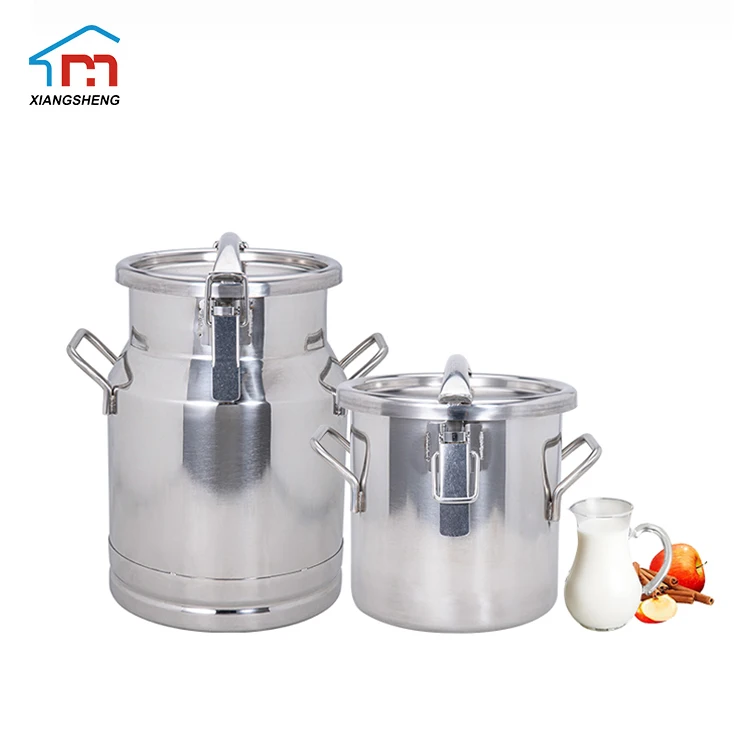 Top standard stainless steel transport Barrels Milk Can Wine Bucket Pail Tote Jug Oil Barrel Storage Bucket with Sealed Lid