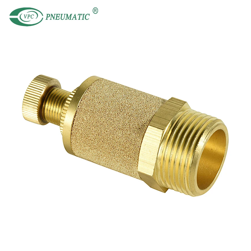 Air Brass Quick Exhaust Silencer Throttle Valve