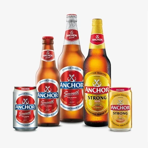 Якорная гладкая пильзенер пивная банка 320 мл x 6-якорная пильснер 4.9% алкоголя (24x320