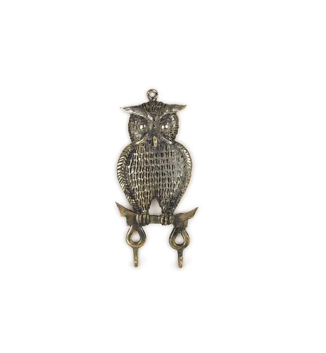 Brass Owl Wall Hanger  Dhokra art , Hand Made , Bell Metal