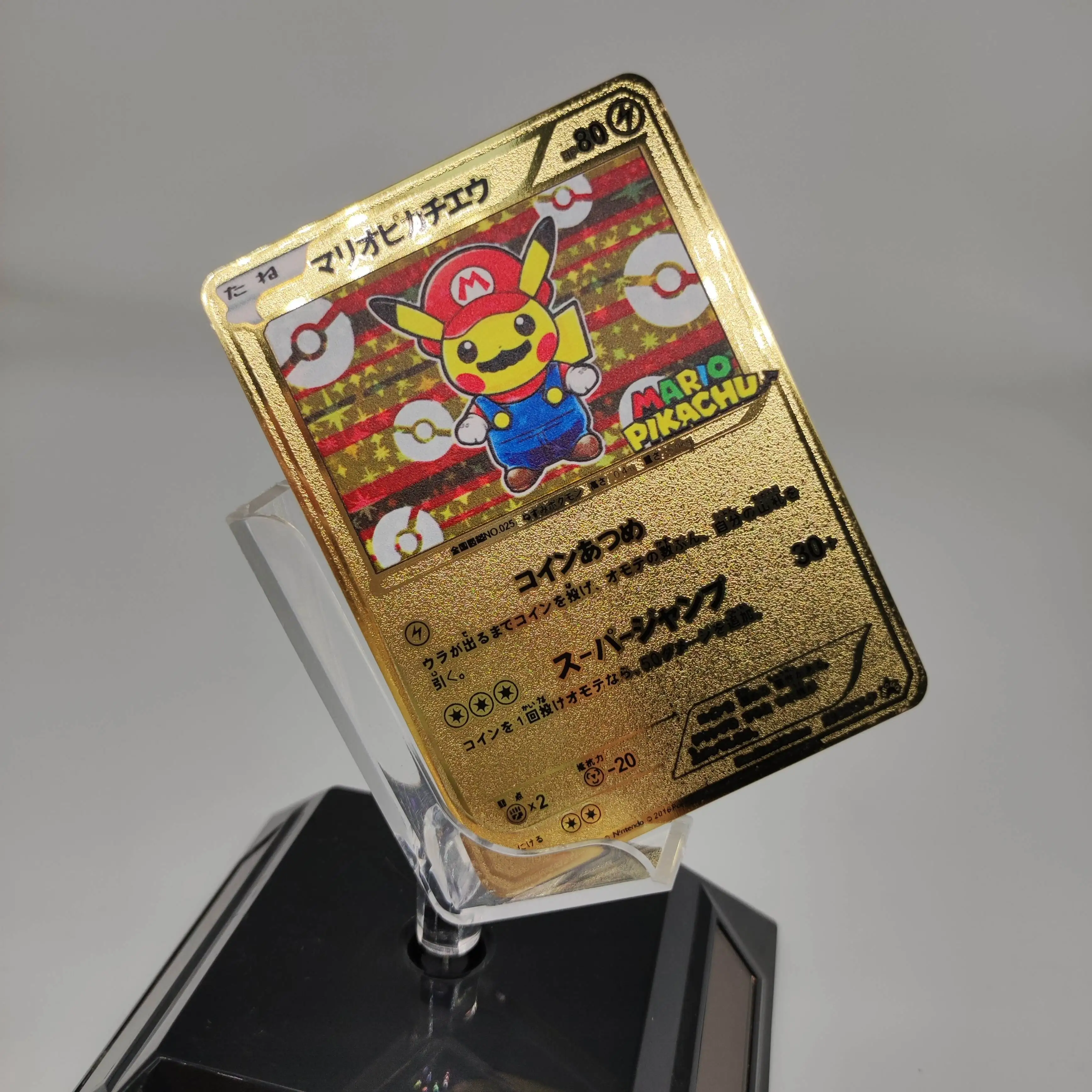 Rare Charizard,Pikachu Gold Black Metal Carte Poke mon Card Original 1st First Edition Ex Gx Tcg Vmax Trading Playing Game Cards