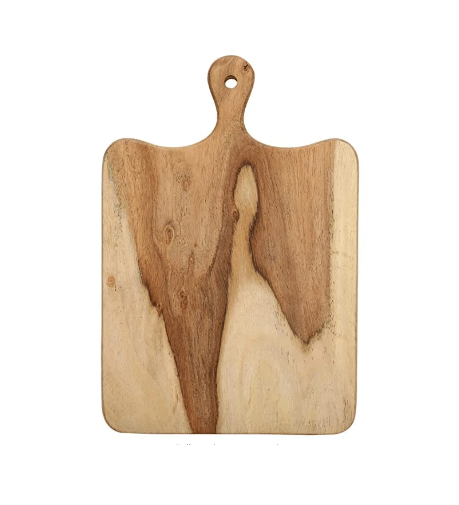 Unique Guitar Shape Mango Wood Chopping Board Manufacturer Antique Hand Polished Wooden Cutting Chopping Board