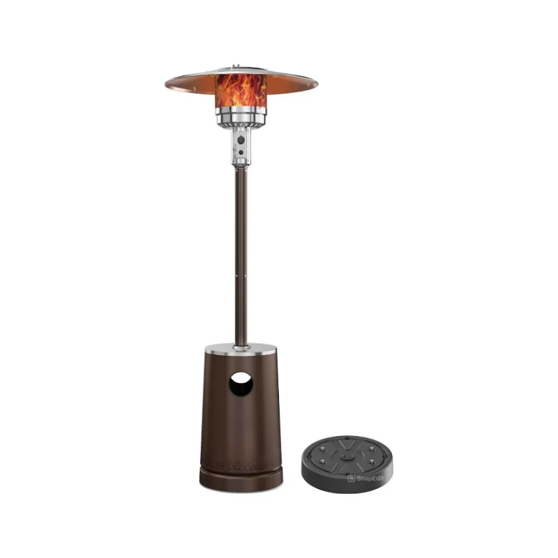 WHOLESALE 50,000 Patio Heater with Sand Box, Table Design, Double-Layer Stainless Steel Burner, Wheels, Triple Protection System