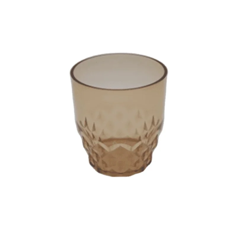 Hgh-quality Acrylic Leaves Cut DOF Glass Cup Elegant durable drinkware featuring unique leaf designs, perfect for any occasion