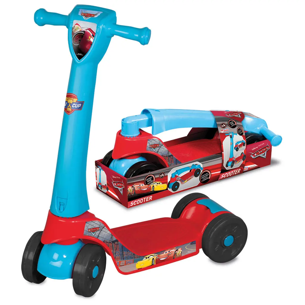 Cars Kids Scooters Foldable Handlebar 4 Wheel Scooter for Kids