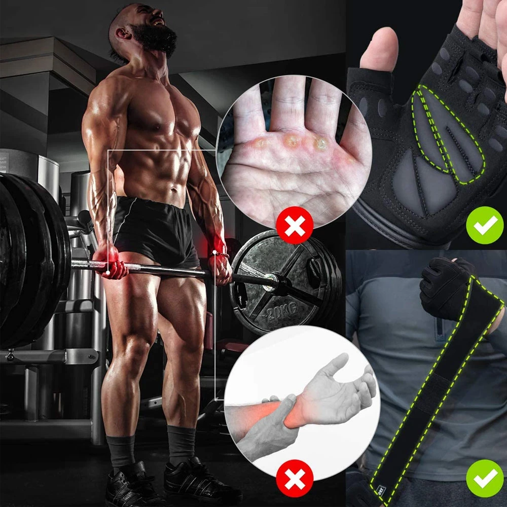 Fashion Sport Workout Fitness Weight Lifting Gloves Gym Gloves for Men and Women