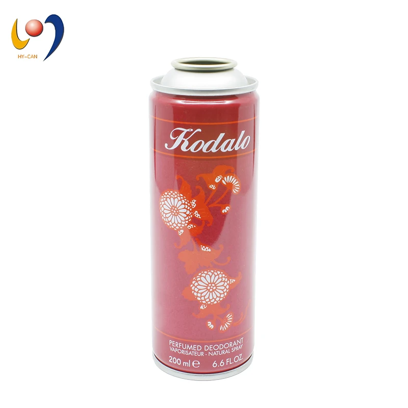 Empty aerosol can metal material tinplate aerosol can for body spray, perfume splash