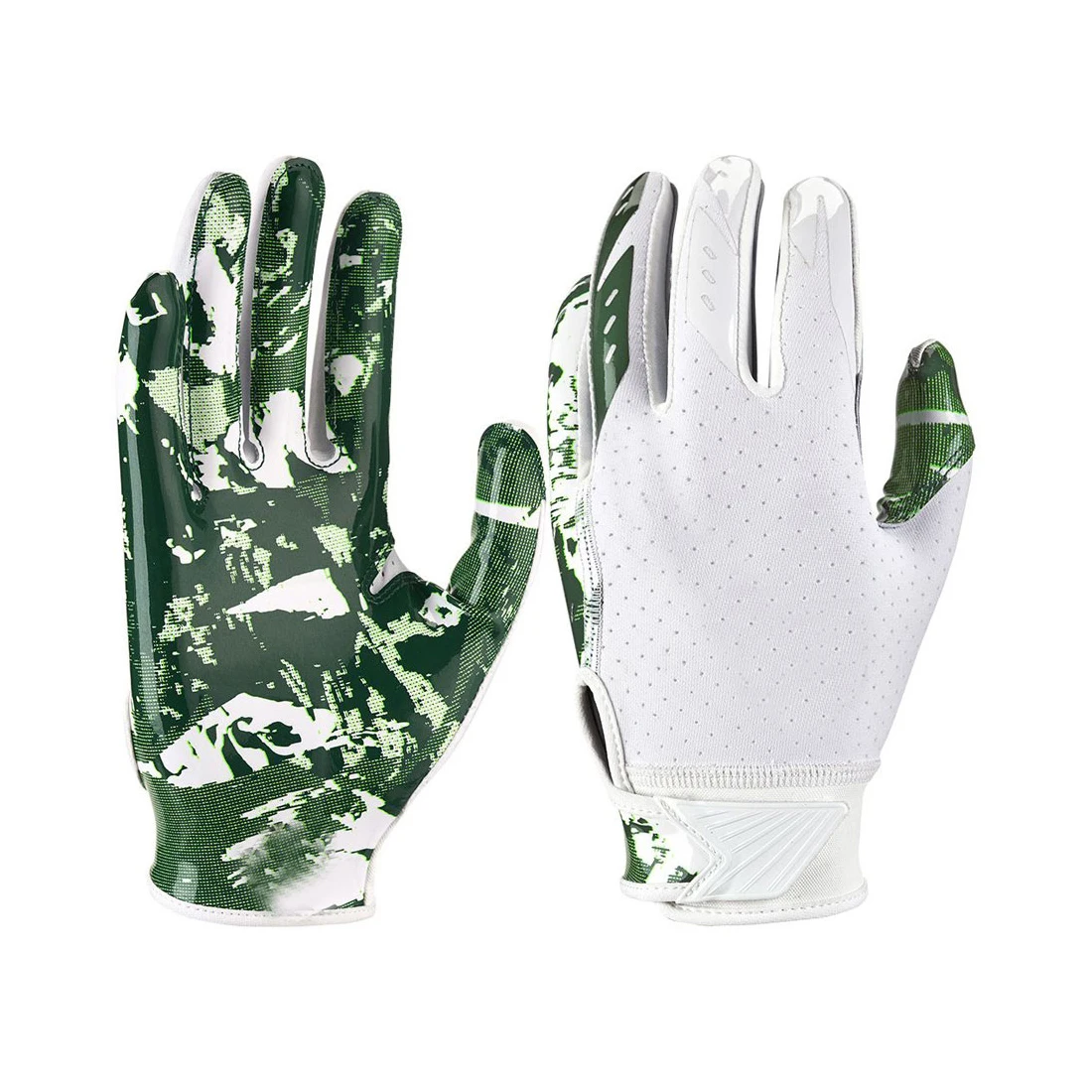 Новый дизайн, липкие Футбольные Перчатки-ресиверы для американского футбола, производство Oozie Sports